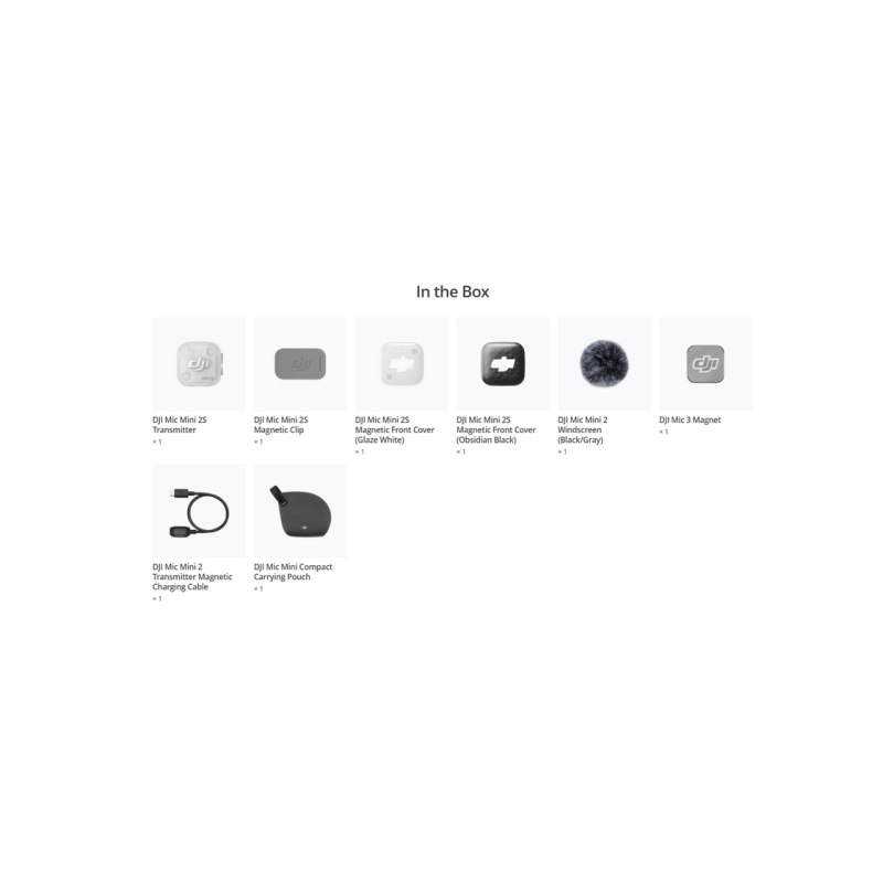 DJI Mic Mini 2S Transmitter, Black