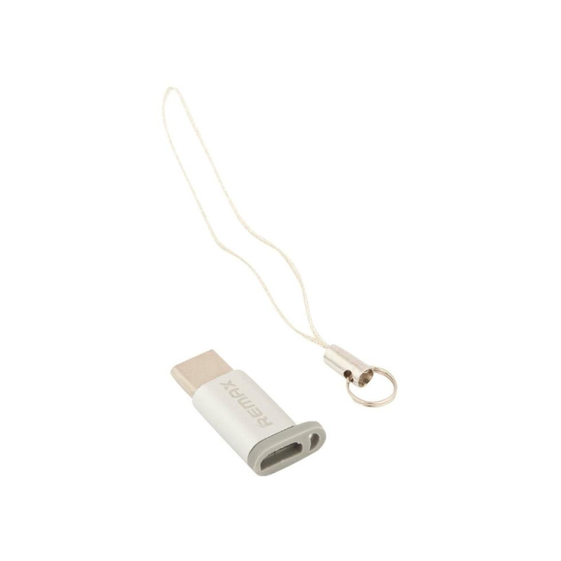 USB-адаптер Remax micro-type C, серебристый