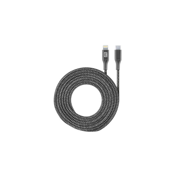 Type-C to Lightning Cable Cellular, Long MFI, 2.5M, Black