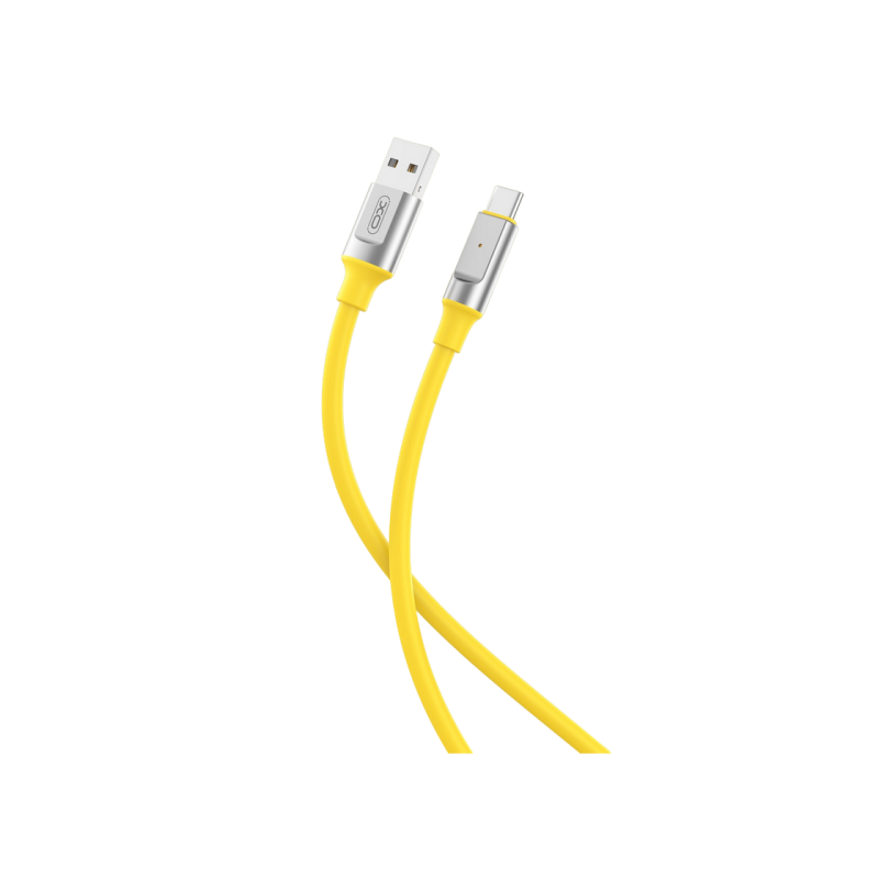 Кабель Type-C XO, Brained, NB251 6A, 1M, желтый