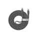 Type-C to Type-C Cable Rivacase PS6105 GR21, nylon braided, 2.1M, Gray