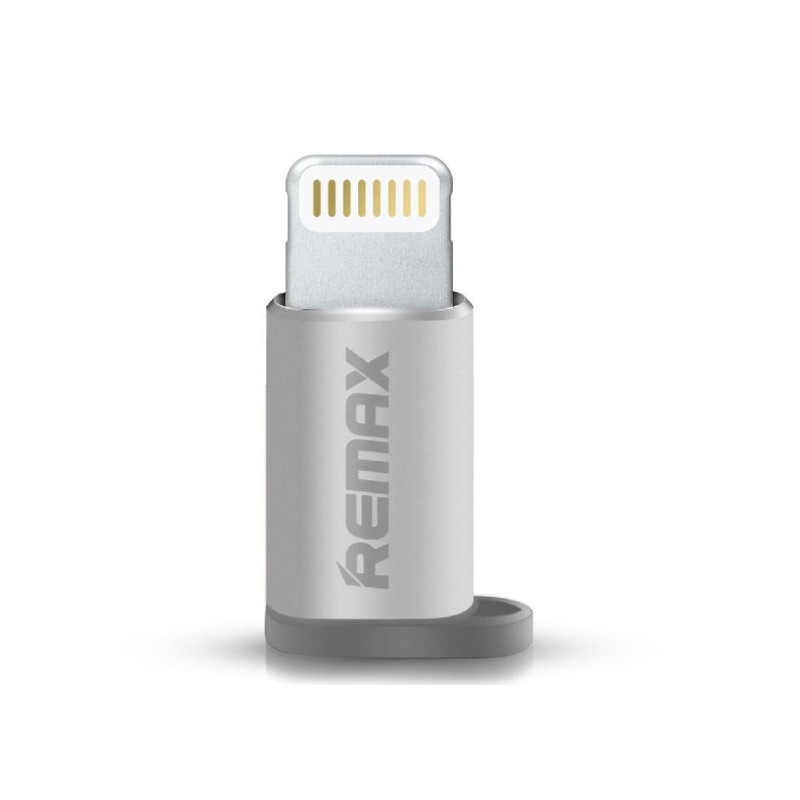 USB-адаптер Remax micro-lightning, серебристый