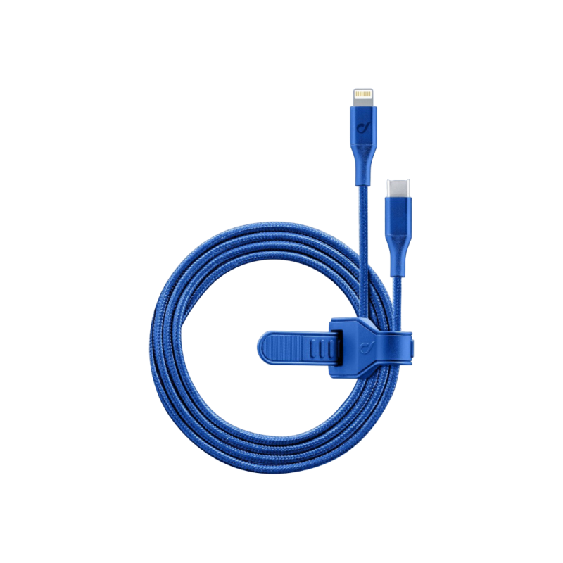 Кабель Type-C - Lightning для сотовой связи, спутниковой связи MFI, 1M, синий
