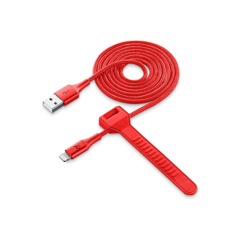 Lightning Cable Cellular, Satellite MFI, 1M, Red