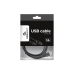 Кабель USB, AM/BM, 1,8 м, USB2.0, Высокое качество, Cablexpert, Черный, CCP-USB2-AMBM-6
