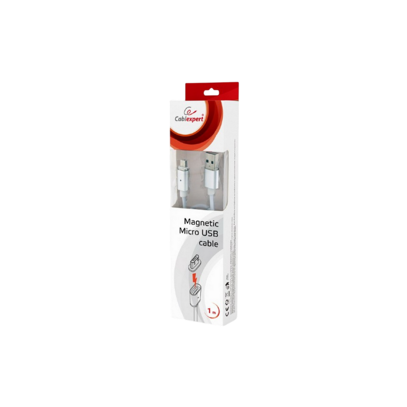 Кабель магнитный Micro USB2.0, Micro B - AM, 1,0 м, Cablexpert, CC-USB2-AMmUMM-1M