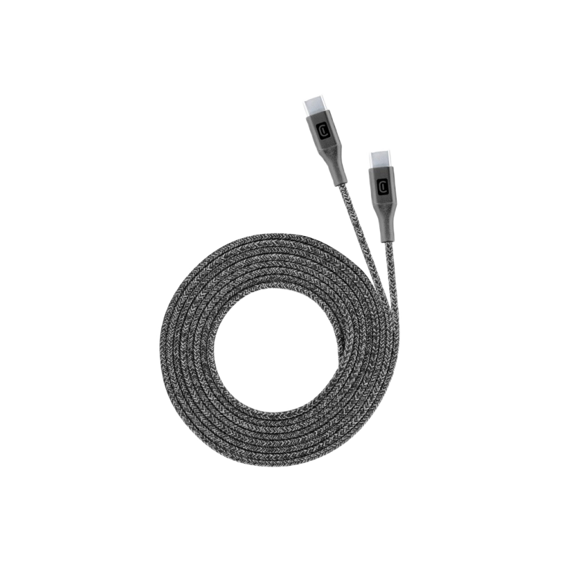 Кабель Type-C - Type-C, сотовый, длинный, 2,5 м, черный