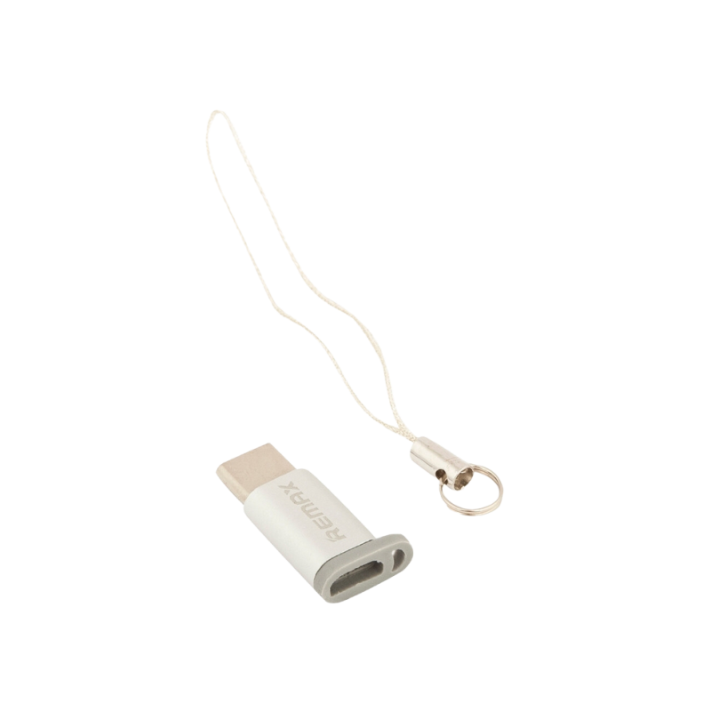 USB-адаптер Remax micro-type C, серебристый