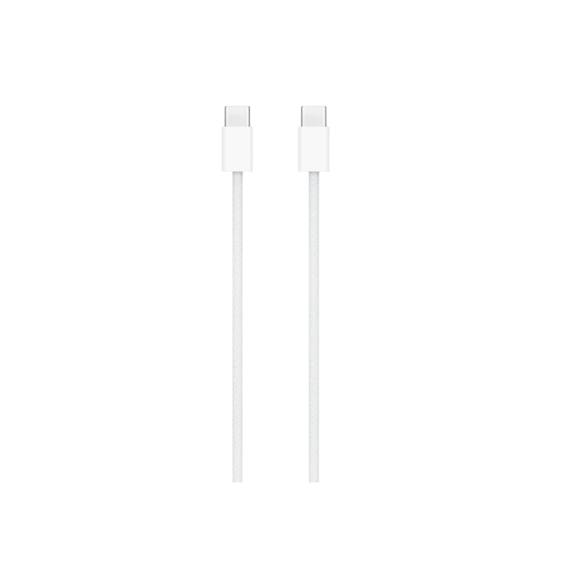 Оригинальный Apple USB-C на USB-C Woven (1 м), модель A2795, белый