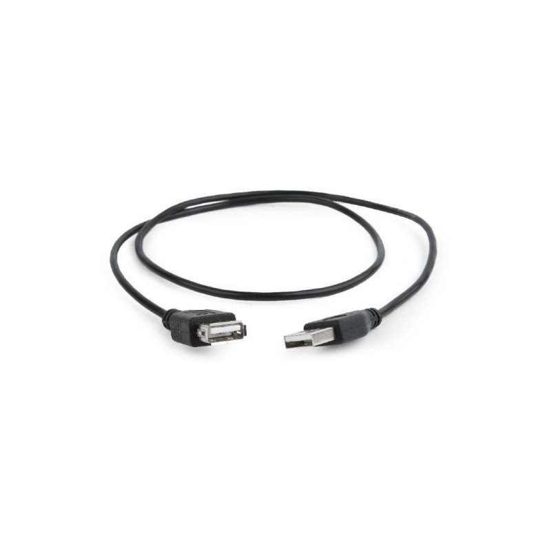 Кабель-удлинитель USB 2.0 Cablexpert CC-USB2-AMAF-75CM/300-BK, 0,75 м, Черный