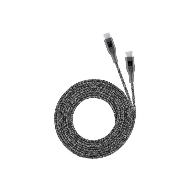 Кабель Type-C - Type-C, сотовый, длинный, 2,5 м, черный