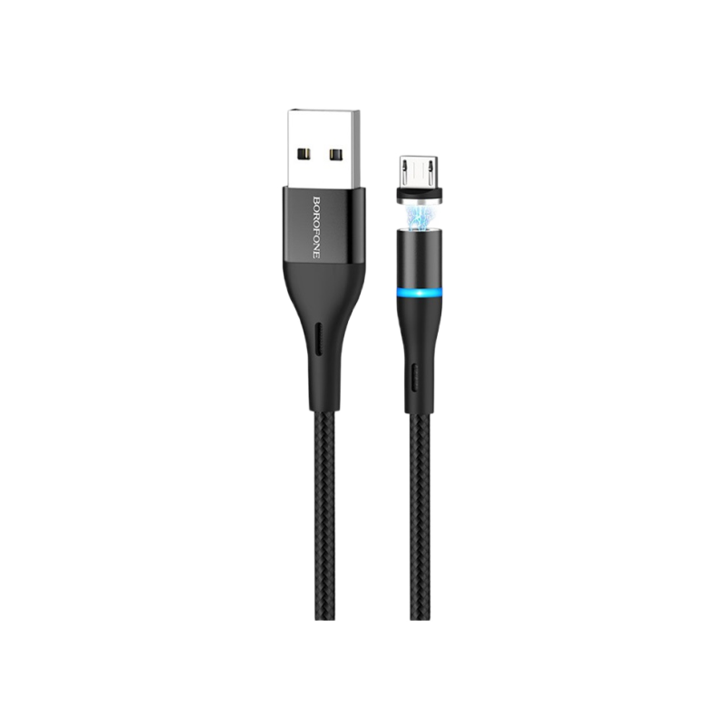 Магнитный кабель Micro-USB XO, NB125 черный