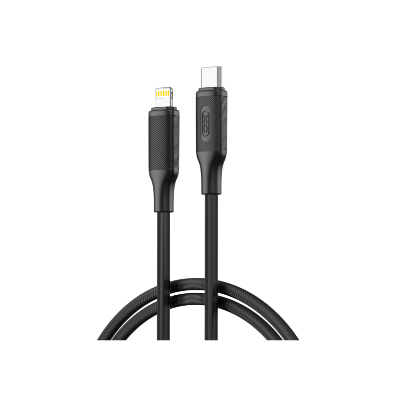 Кабель Type-C — Lightning XO, быстрая зарядка PD 27 Вт, NB-Q265A, черный