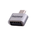 Адаптер USB Remax micro OTG, серебристый