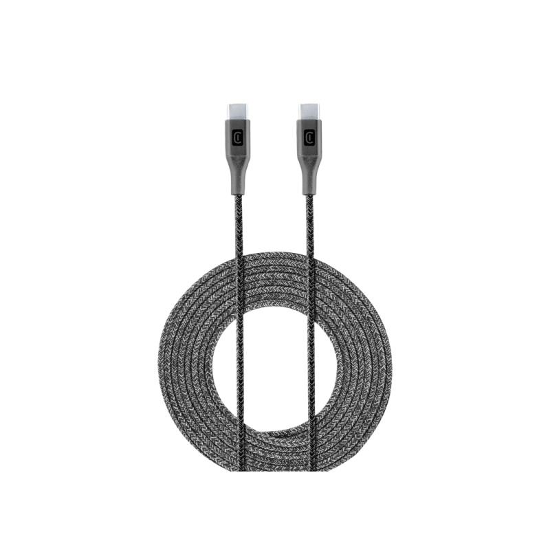 Кабель Type-C - Type-C, сотовый, длинный, 2,5 м, черный