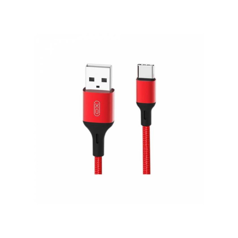 Кабель Micro-USB XO, плетеный NB143, 2 м, красный