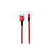 Кабель Micro-USB XO, плетеный NB143, 2 м, красный