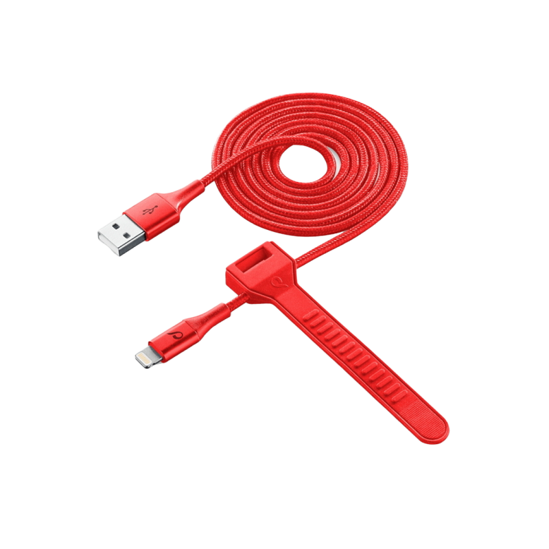 Lightning Cable Cellular, Satellite MFI, 1M, Red