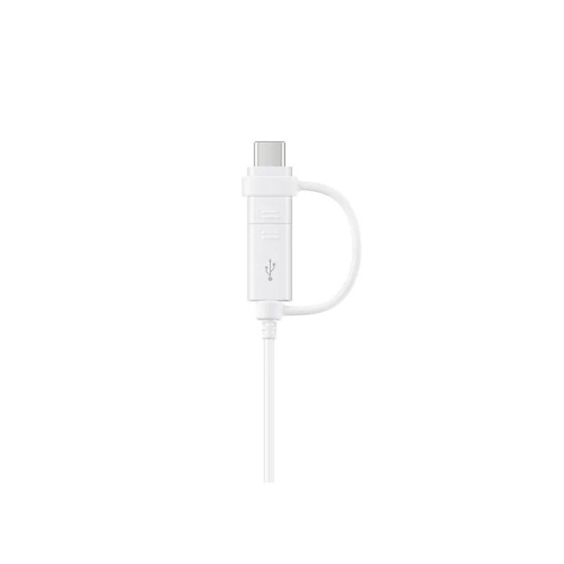 Кабель 2в1 Samsung, Type-C+Micro-USB, белый
