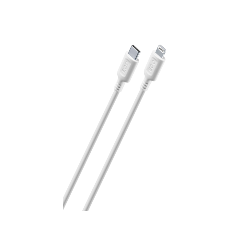 Кабель Type-C - Lightning Cellular, Become MFI, 1M, белый