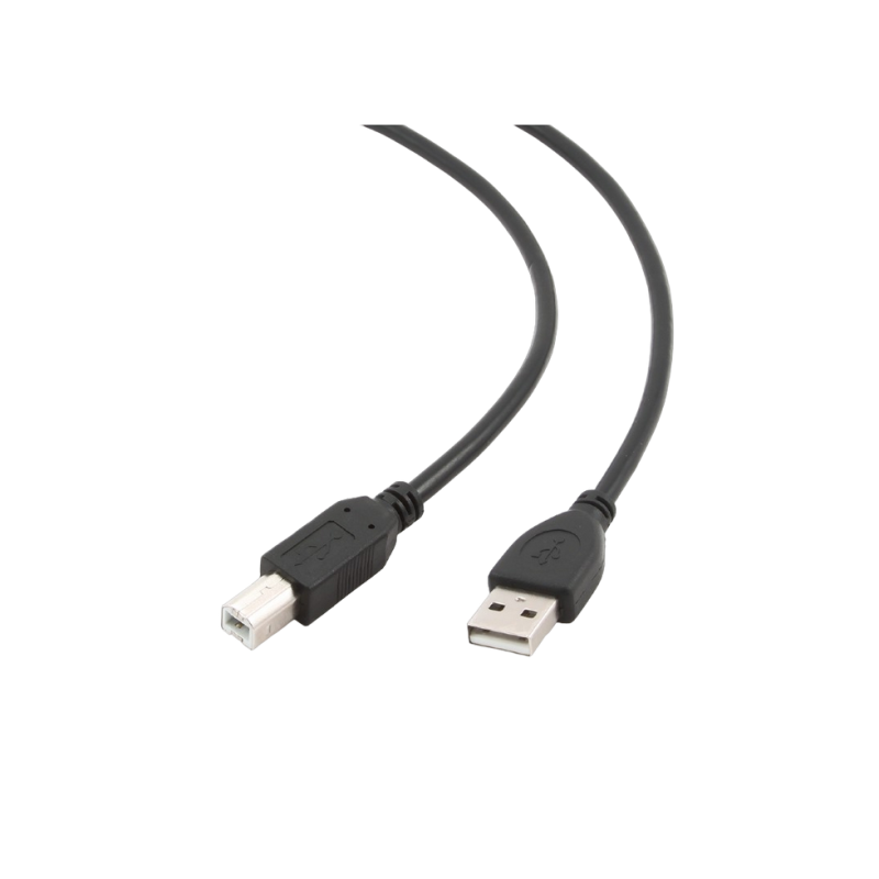 Кабель USB, AM/BM, 1,8 м, USB2.0, Высокое качество, Cablexpert, Черный, CCP-USB2-AMBM-6
