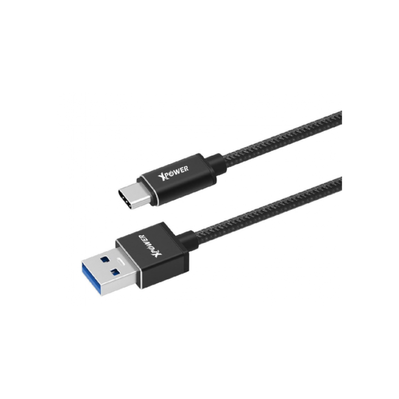 Xpower Type-C cable, Nylon Black