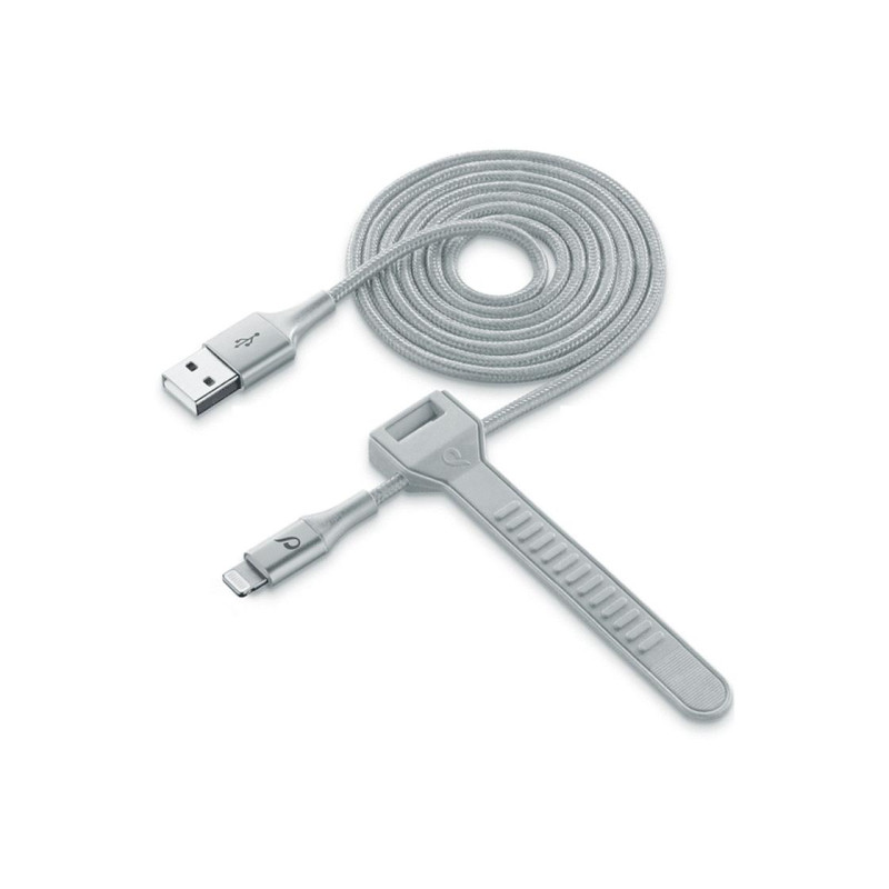 Lightning Cable Cellular, Satellite MFI, 1M, Silver