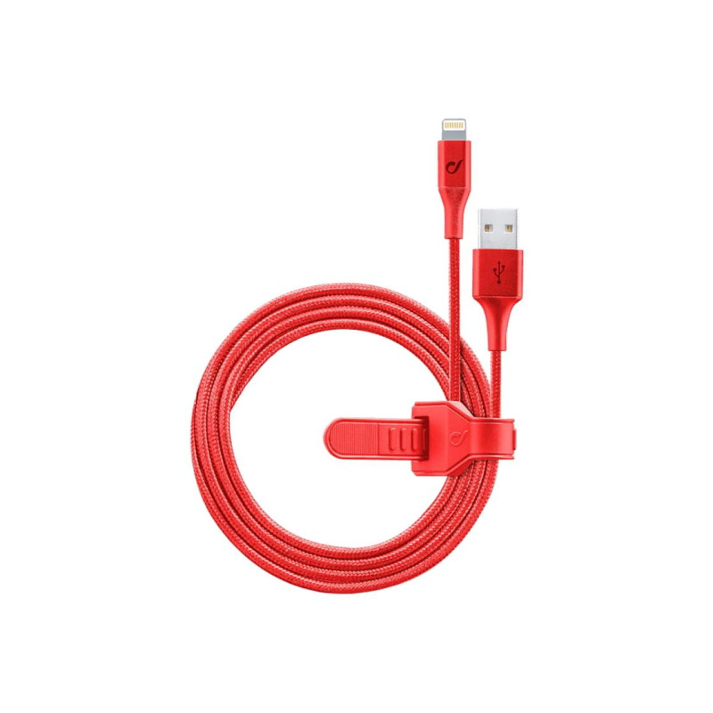 Lightning Cable Cellular, Satellite MFI, 1M, Red