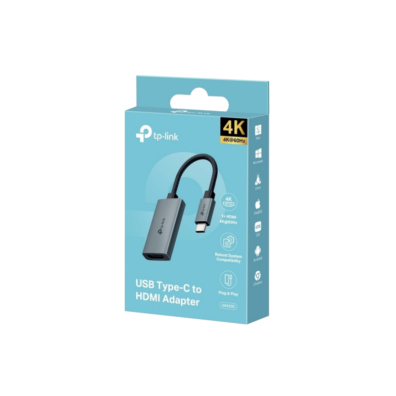 Адаптер Type-C на HDMI, TP-LINK "UA520C", 4K@60Гц