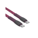 Type-C to Type-C Cable Rivacase PS6105 RD12, nylon braided, 1.2M, Red