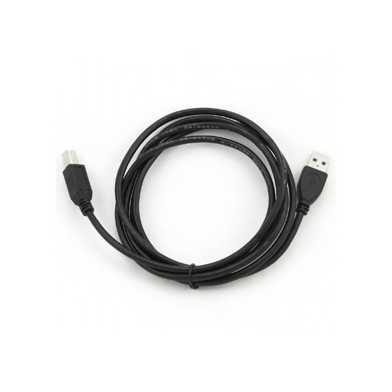 Кабель USB, AM/BM, 1,8 м, USB2.0, Высокое качество, Cablexpert, Черный, CCP-USB2-AMBM-6