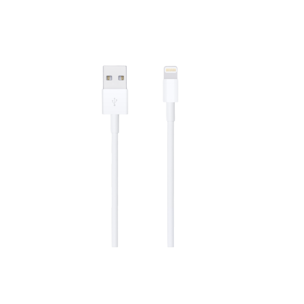Оригинальный кабель Apple Lightning-USB (1 м), модель A1480, белый