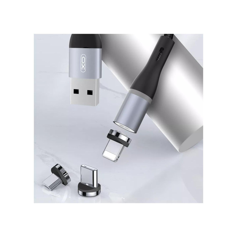 Магнитный кабель Micro-USB XO, NB125 черный