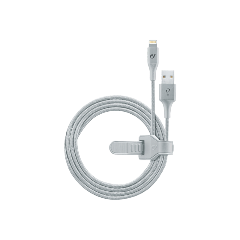 Lightning Cable Cellular, Satellite MFI, 1M, Silver