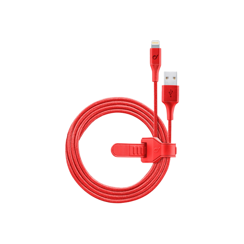 Lightning Cable Cellular, Satellite MFI, 1M, Red