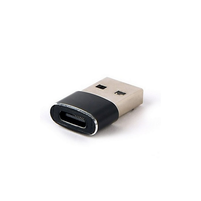 Адаптер USB2.0 папа / Type-C мама, AM/CF, Cablexpert, A-USB2-AMCF-02