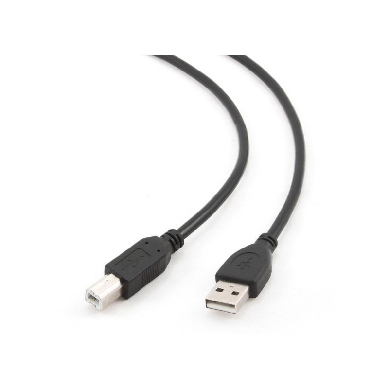 Кабель USB, AM/BM, 1,8 м, USB2.0, Высокое качество, Cablexpert, Черный, CCP-USB2-AMBM-6