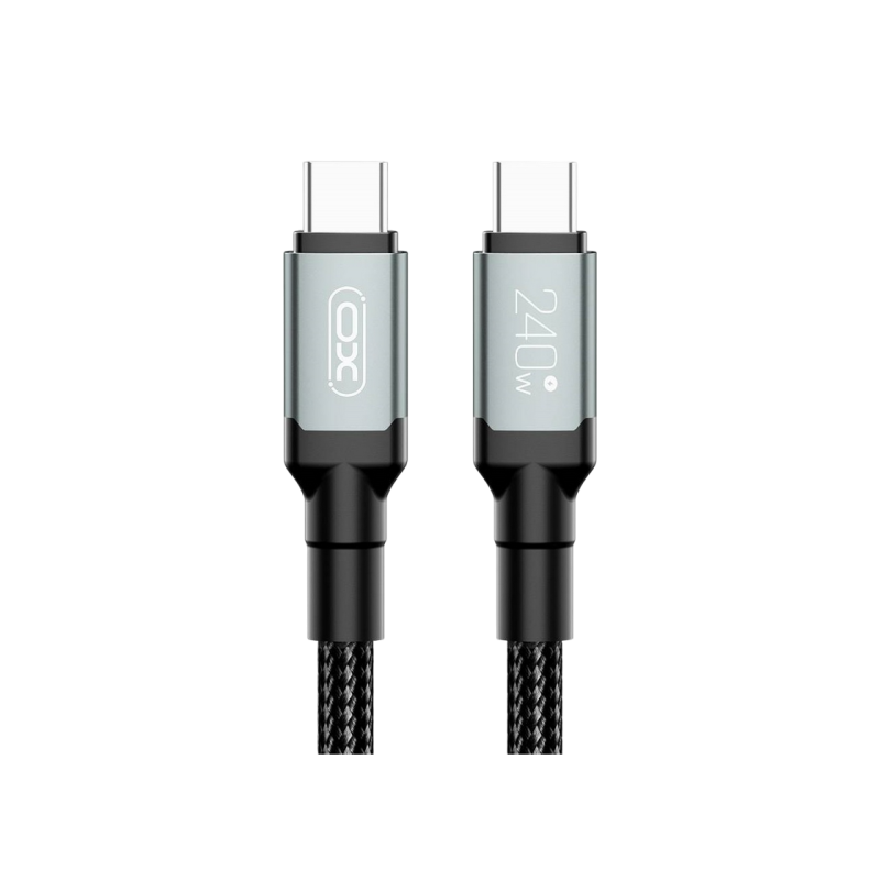 Type-C to Type-C Cable XO, 240W, 2m, NB-Q264B, Black
