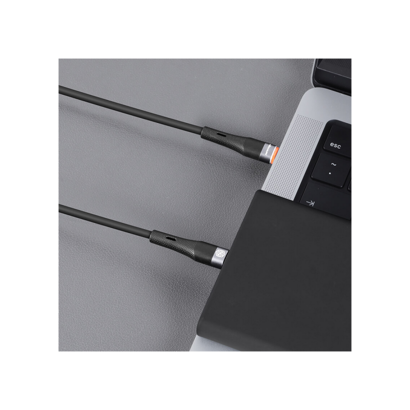 Кабель Type-C - Type-C Nilkin, Flowspeed, 1,2 м, черный