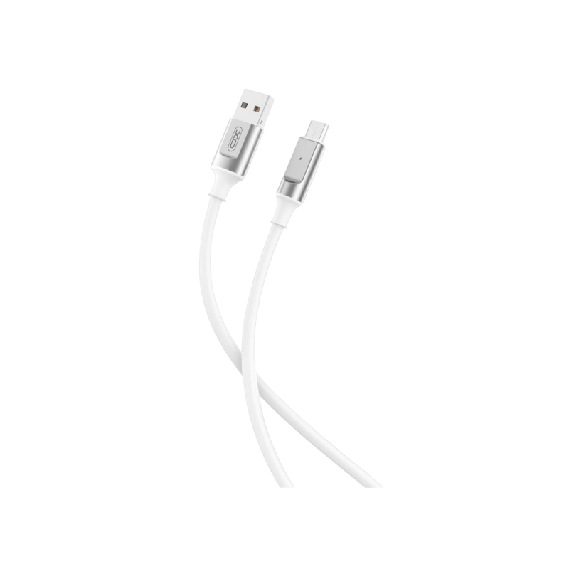 Кабель Micro-USB XO, с оплеткой, NB251 6A, 1M, белый