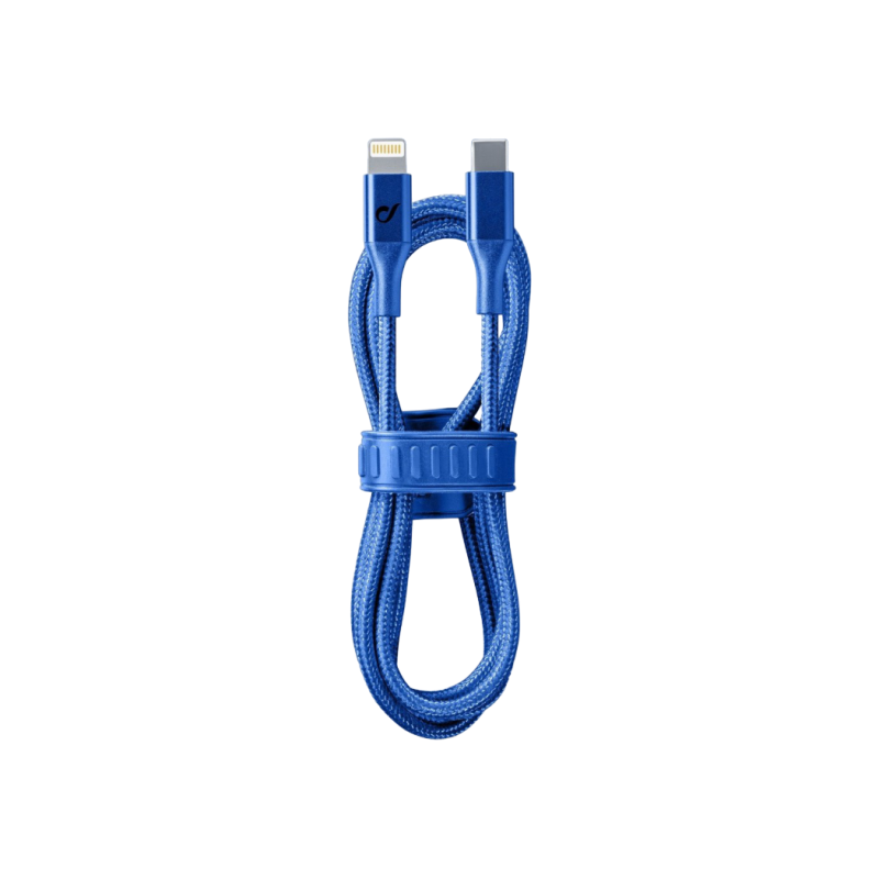 Кабель Type-C - Lightning для сотовой связи, спутниковой связи MFI, 1M, синий