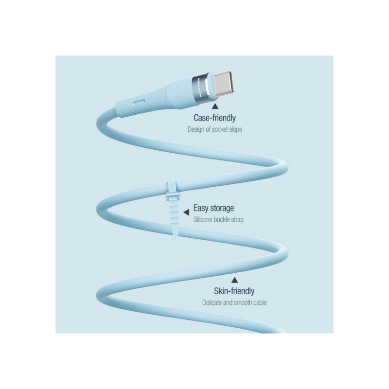 Type-C to Type-C Cable Nilkin, Flowspeed, 1.2M, Blue