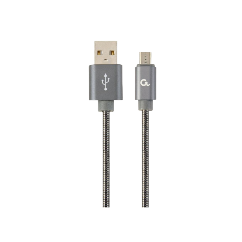 Cablexpert CC-USB2S-AMmBM-2M-BG, Metallic Gray