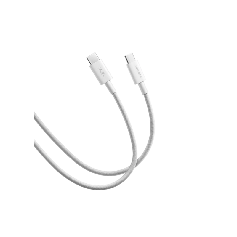 Type-C to Type-C Cable Xiaomi, Braided, 6A, 2M, White