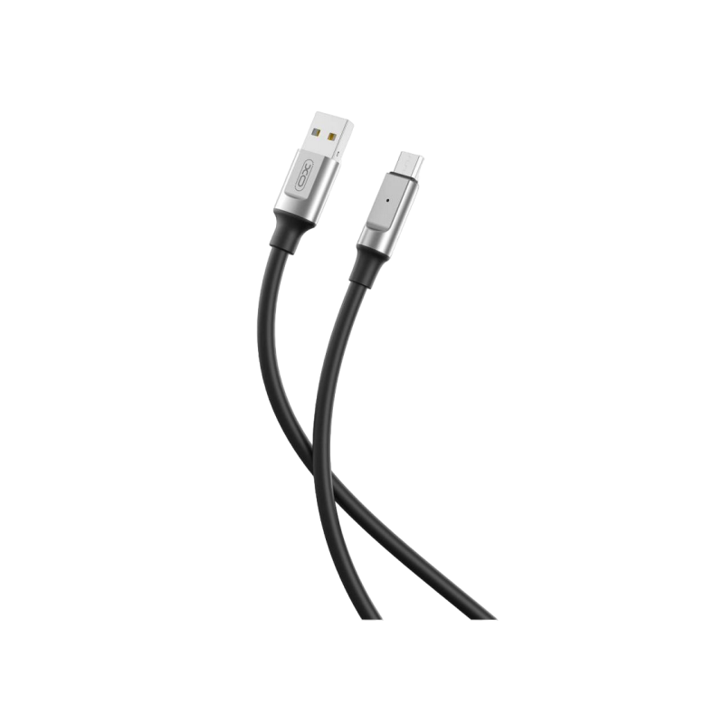 Кабель Micro-USB XO, с оплеткой, NB251 6A, 1M, черный