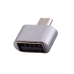 Адаптер USB Remax micro OTG, серебристый