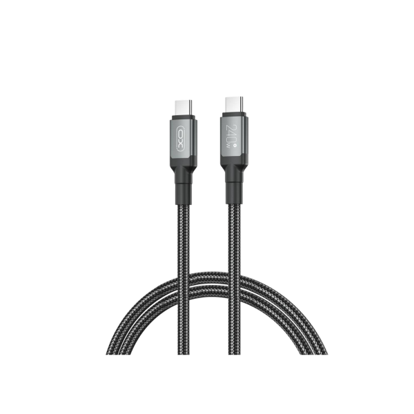 Type-C to Type-C Cable XO, 240W, 2m, NB-Q264B, Black