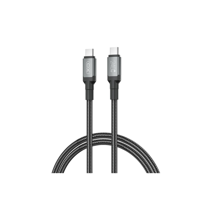 Type-C to Type-C Cable XO, 240W, 2m, NB-Q264B, Black