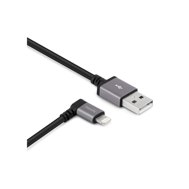 USB-кабель Moshi iPhone Lightning с разъемом 90 градусов, черный