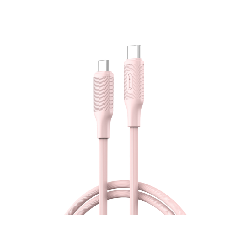 Кабель Type-C - Type-C XO, быстрая зарядка PD 60 Вт, NB-Q265B, розовый